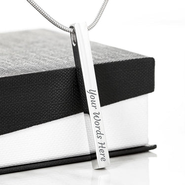Son Wedding Love Mom Bar Necklace - Love You This Much